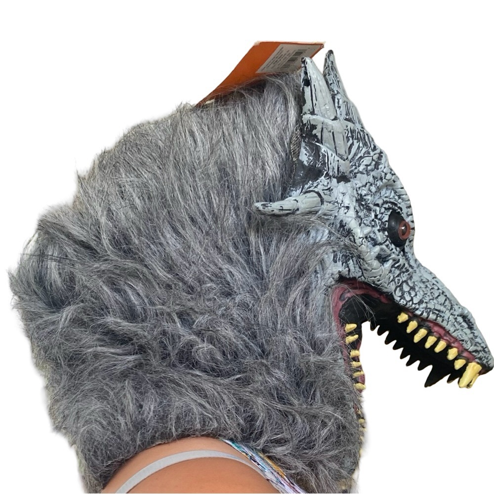 Teen/Adult Dragon Mask - Gray - Picture 2 of 4